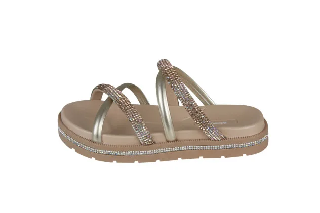 Sandália Infantil Menina Sweet Metalizada Bronze