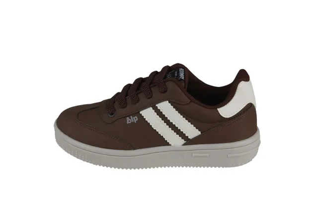 Tênis Infantil Menino Denver Marrom e Branco
